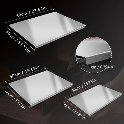The Hygienic Board — 304 Stainless Steel Cutting Board (Non-Porous, Dishwasher-Safe)