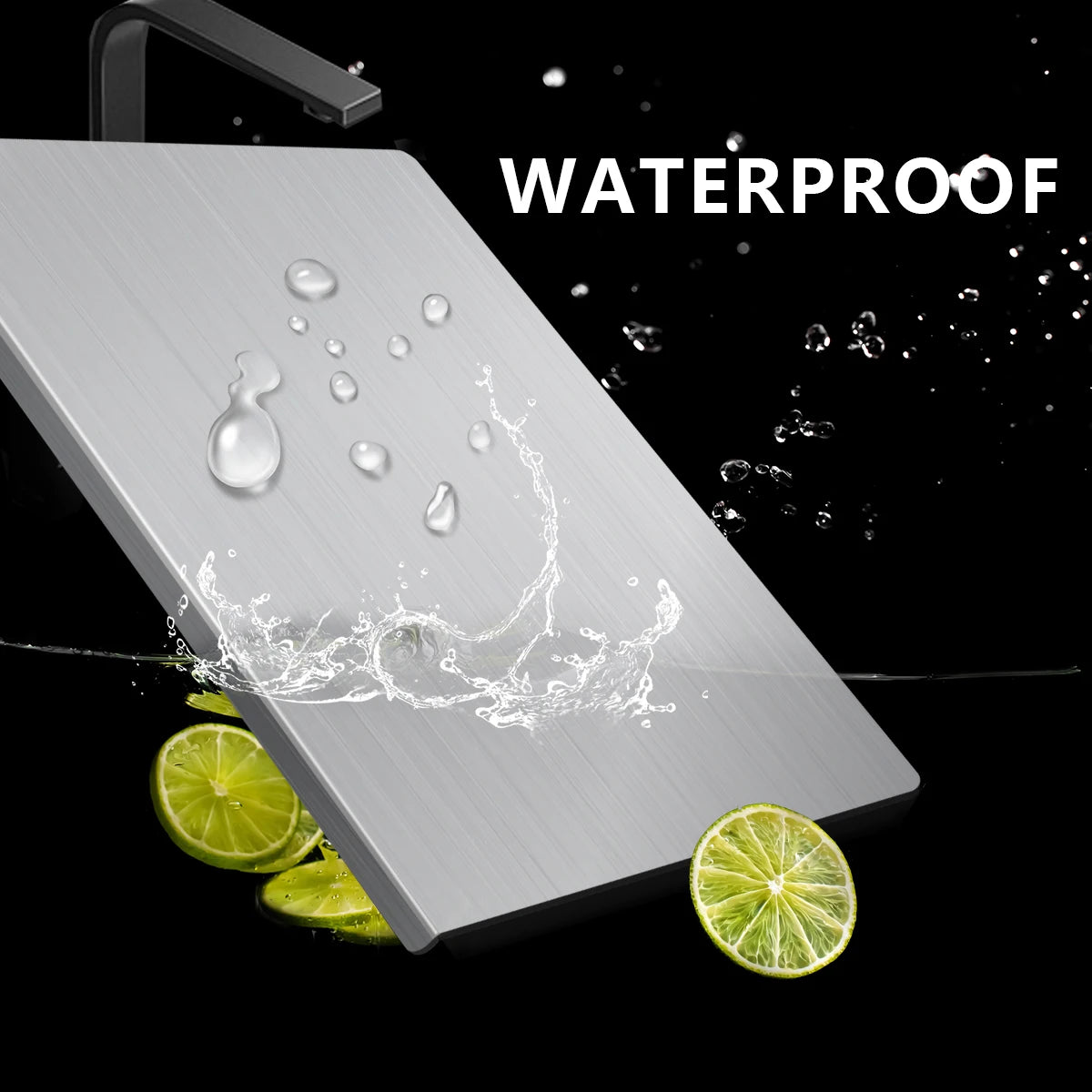 The Hygienic Board — 304 Stainless Steel Cutting Board (Non-Porous, Dishwasher-Safe)